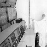 The leader of Romania's Orthodox church has been mocked for using a paint-roller dipped in holy oil to bless new TV and radio studios, it's been reported.