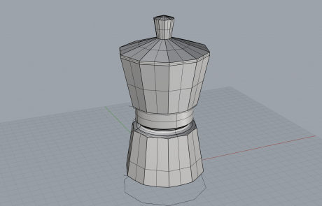 3D CAD Modell eines Bialetti Kaffeekochers