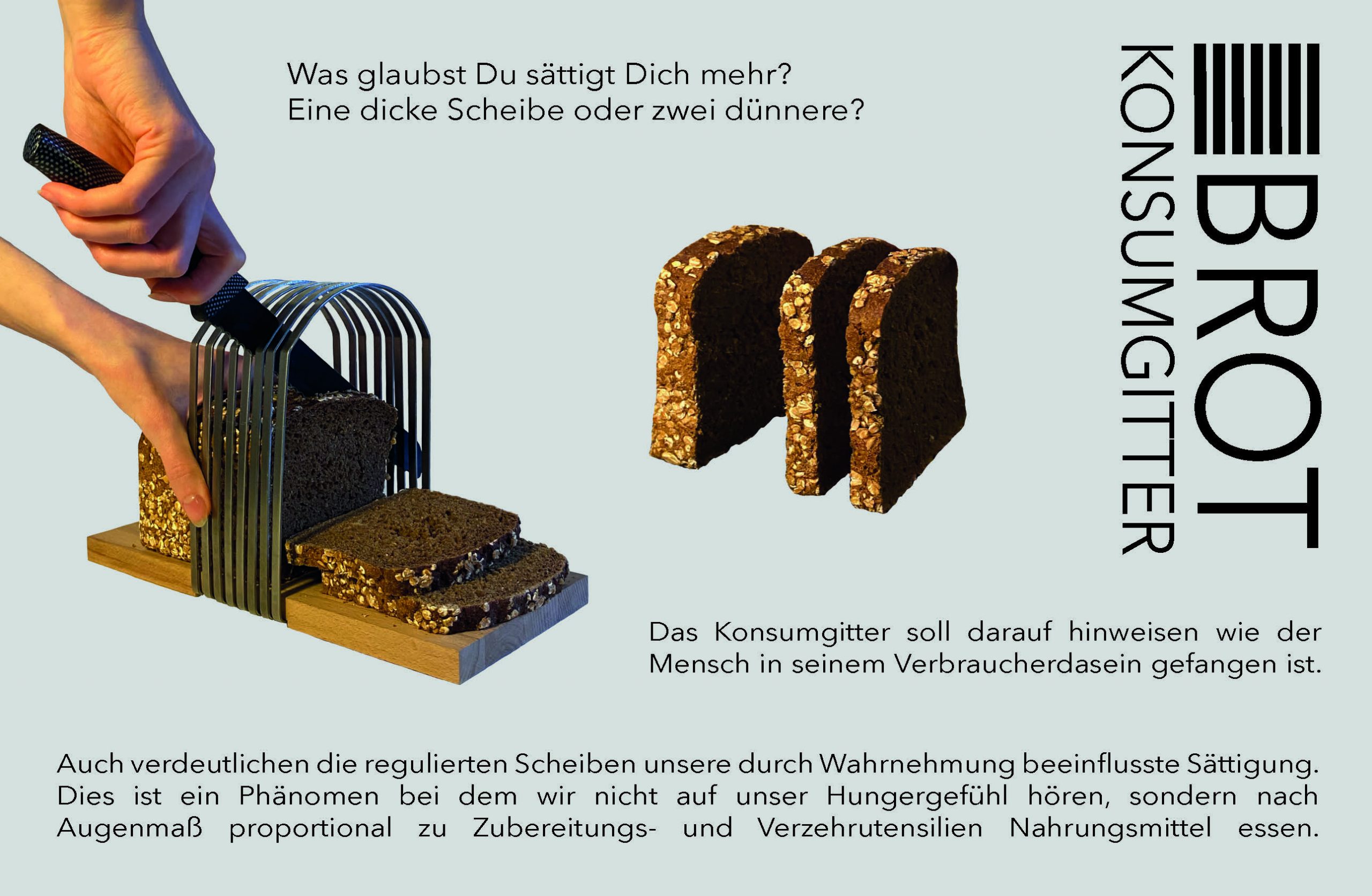 Plakat mit Illustrationen/Grafiken/Fotos zu Kurzschluss Projekt Brot