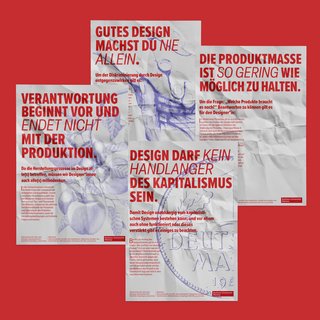 Designethik Kodex / Plakat und Text: Ronja Kügow, Johanna Huse