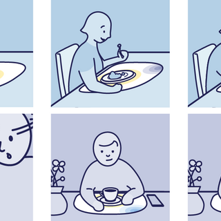 A remote meal together: storyboard / Irene López García
