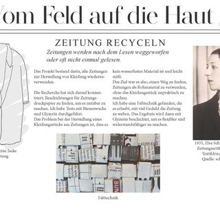 Experiment: Zeitung recyclen / Héloïse Hoefer