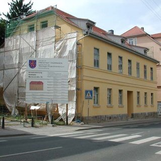 M18 shortly before the end of renovation, 2001 / Projektgruppe M18 / StuRa BUW