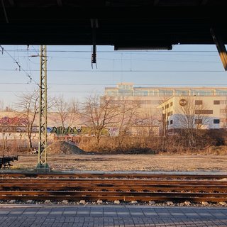Weimar Hbf Bahnsteig 5, Blick auf das Entwurfsgebiet / SRE