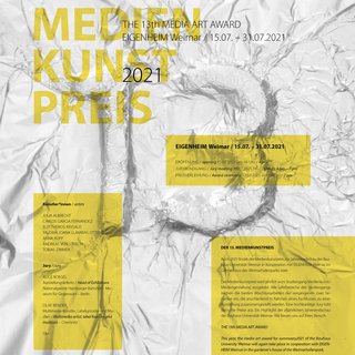 Poster Medienkunstpreis 2021 / Das Team des Medienkunstpreises