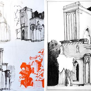 Tempelherrenhaus skizzieren / Niklas Neumann Tempelherrenhaus skizzieren / Niklas Neumann