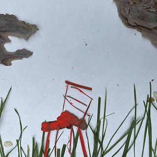 "Ein roter Stuhl auf einer Sommerwiese" / Salomé Jeanne Isis Yu Zhi Qin