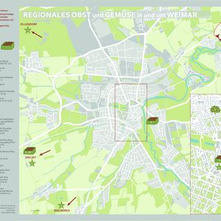Wegweiser für regionales Obst und Gemüse in und um Weimar / Clara-Marlen Wilke & Clara Müller