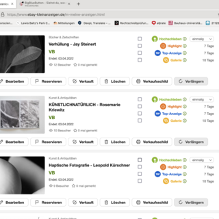 Installationsansicht / Ebay / ©Fotokurs