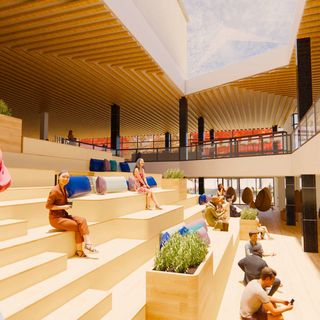 Alternative Version of the Mensa Foyer / Francisca Hernández, Lucía Hurtado