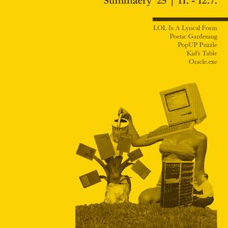 Poster Pop Up Poetry / Design: Florian Romel