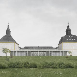 Blick aus dem Rosengarten / Lucas Hölscher