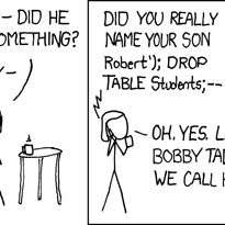 https://xkcd.com/327/ / xkcd.com (CC BY-NC 2.5)