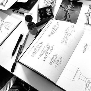 Figural sketching / Foto Sabine Zierold
