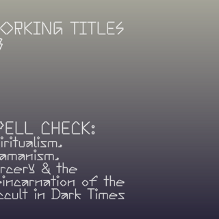 Working Titles / Working Titles editorial board