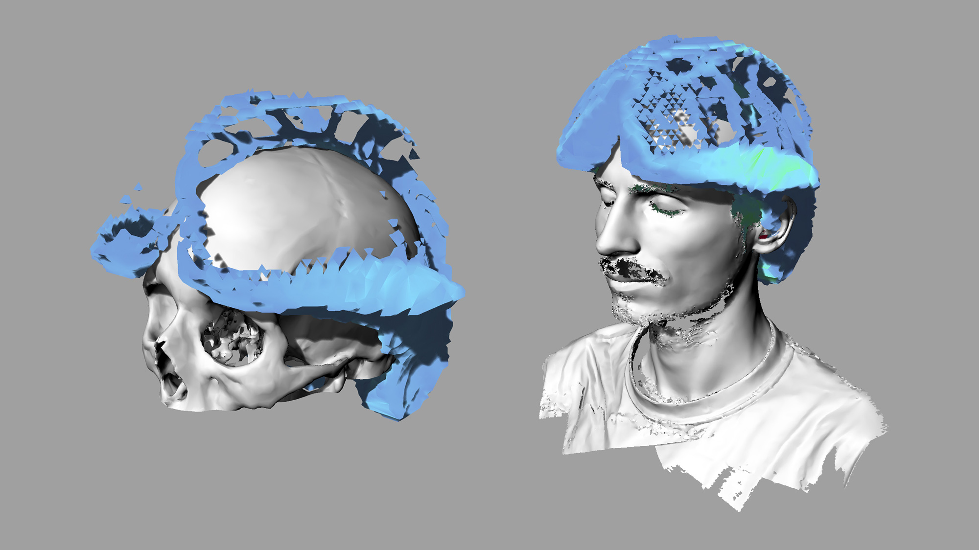 examples for the 3d software results (photo: Ronny Haberer)