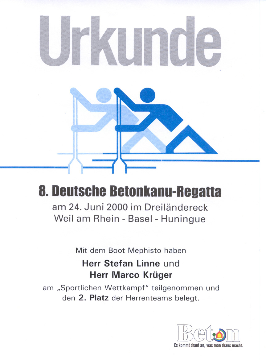 2.Platz Sportlicher Wettbewerb Herren